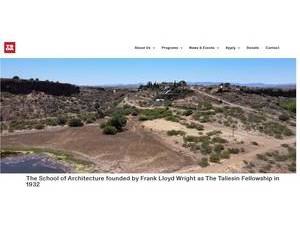 The School of Architecture's official website homepage screenshot