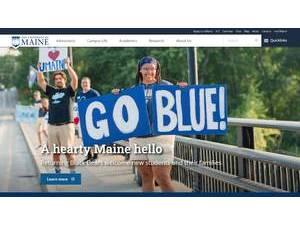 The University of Maine's official website homepage screenshot