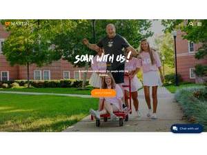 The University of Tennessee at Martin's official website homepage screenshot