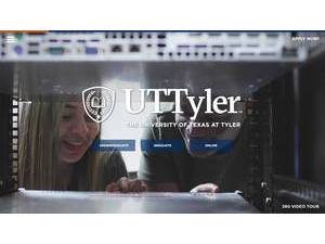 The University of Texas at Tyler's official website homepage screenshot