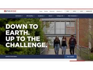 The University of Virginia's College at Wise's official website homepage screenshot