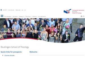 Theologische Hochschule Reutlingen's official website homepage screenshot