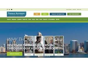 Thomas Jefferson School of Law's official website homepage screenshot