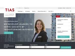 TIAS School for Business and Society's official website homepage screenshot