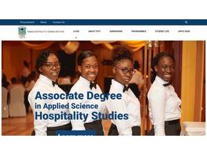 Tobago Hospitality and Tourism Institute's official website homepage screenshot