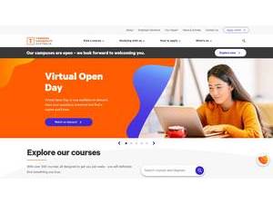 Torrens University Australia's official website homepage screenshot