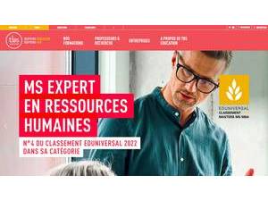 Toulouse Business School's official website homepage screenshot