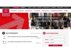 Toulouse Capitole University's official website homepage screenshot