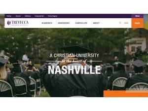 Trevecca Nazarene University's official website homepage screenshot