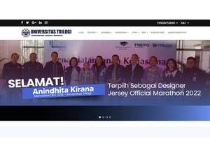 Trilogi University's official website homepage screenshot