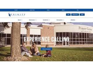 Trinity Bible College's official website homepage screenshot
