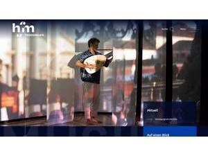 Trossingen University of Music's official website homepage screenshot