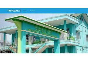 Trunajaya University's official website homepage screenshot