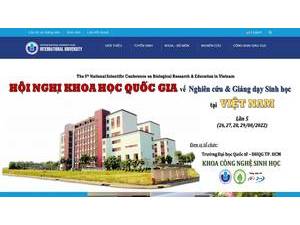 Trường Dại học Quốc tế Thành phố Hồ Chí Minh's official website homepage screenshot