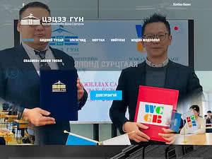 Tsetsee Goun Institute of Management's official website homepage screenshot