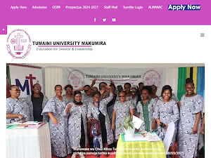 Tumaini University Makumira's official website homepage screenshot