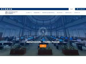 Turin Polytechnic University in Tashkent's official website homepage screenshot