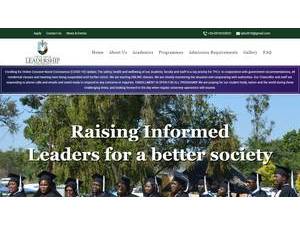 Twin Palm Leadership University's official website homepage screenshot