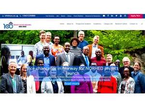 Uganda Christian University's official website homepage screenshot