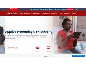 Uganda Technology and Management University's official website homepage screenshot