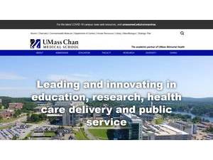 UMass Chan Medical School's official website homepage screenshot