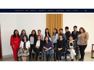 Unidad University's official website homepage screenshot