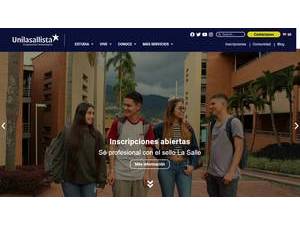 Unilasallista Corporación Universitaria's official website homepage screenshot