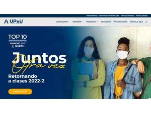 Union Peruvian University's official website homepage screenshot