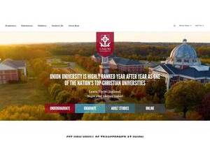 Union University's official website homepage screenshot