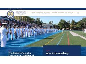 United States Merchant Marine Academy's official website homepage screenshot