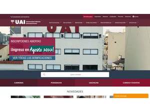 Universidad Abierta Interamericana's official website homepage screenshot