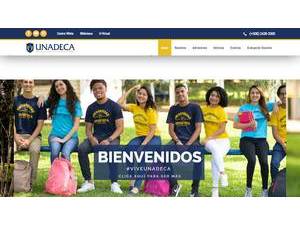 Universidad Adventista de Centro América's official website homepage screenshot