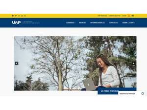 Universidad Adventista del Plata's official website homepage screenshot