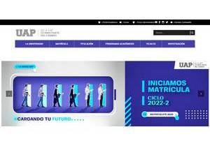 Universidad Alas Peruanas's official website homepage screenshot