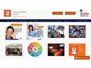 Universidad Albert Einstein's official website homepage screenshot