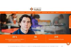 Universidad Anáhuac México Norte's official website homepage screenshot