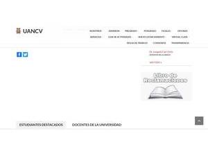 Universidad Andina Néstor Cáceres Velásquez's official website homepage screenshot