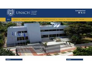 Universidad Autónoma de Chiapas's official website homepage screenshot
