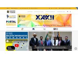 Universidad Autónoma de Coahuila's official website homepage screenshot