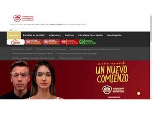 Universidad Autónoma de Encarnación's official website homepage screenshot