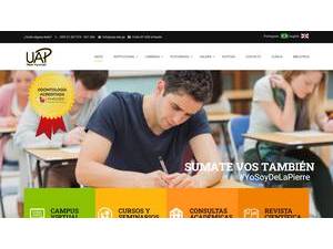 Universidad Autónoma del Paraguay's official website homepage screenshot