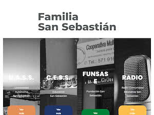 Universidad Autónoma San Sebastián's official website homepage screenshot