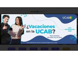 Universidad Católica Andres Bello's official website homepage screenshot