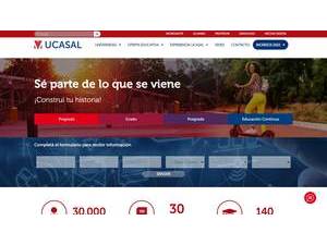 Universidad Católica de Salta's official website homepage screenshot