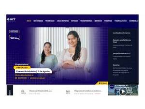 Universidad Católica de Trujillo Benedicto XVI's official website homepage screenshot