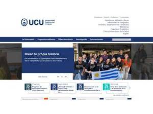 Universidad Católica del Uruguay's official website homepage screenshot