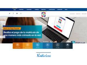 Universidad Católica Nordestana's official website homepage screenshot
