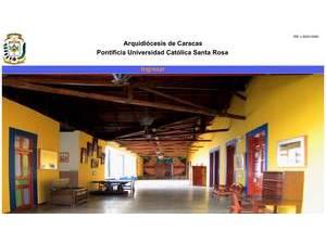 Universidad Católica Santa Rosa's official website homepage screenshot