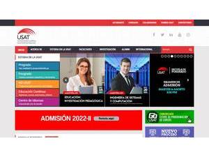 Universidad Católica Santo Toribio de Mogrovejo's official website homepage screenshot