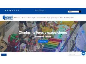 Universidad Cenfotec's official website homepage screenshot
